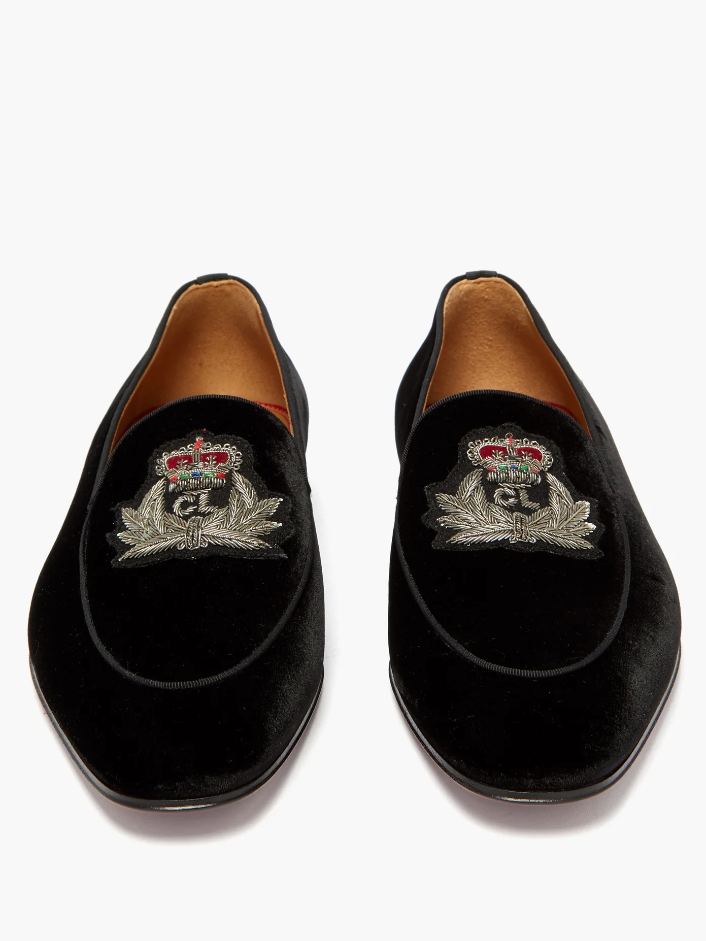 Crest on the Nile velvet loafers - 5