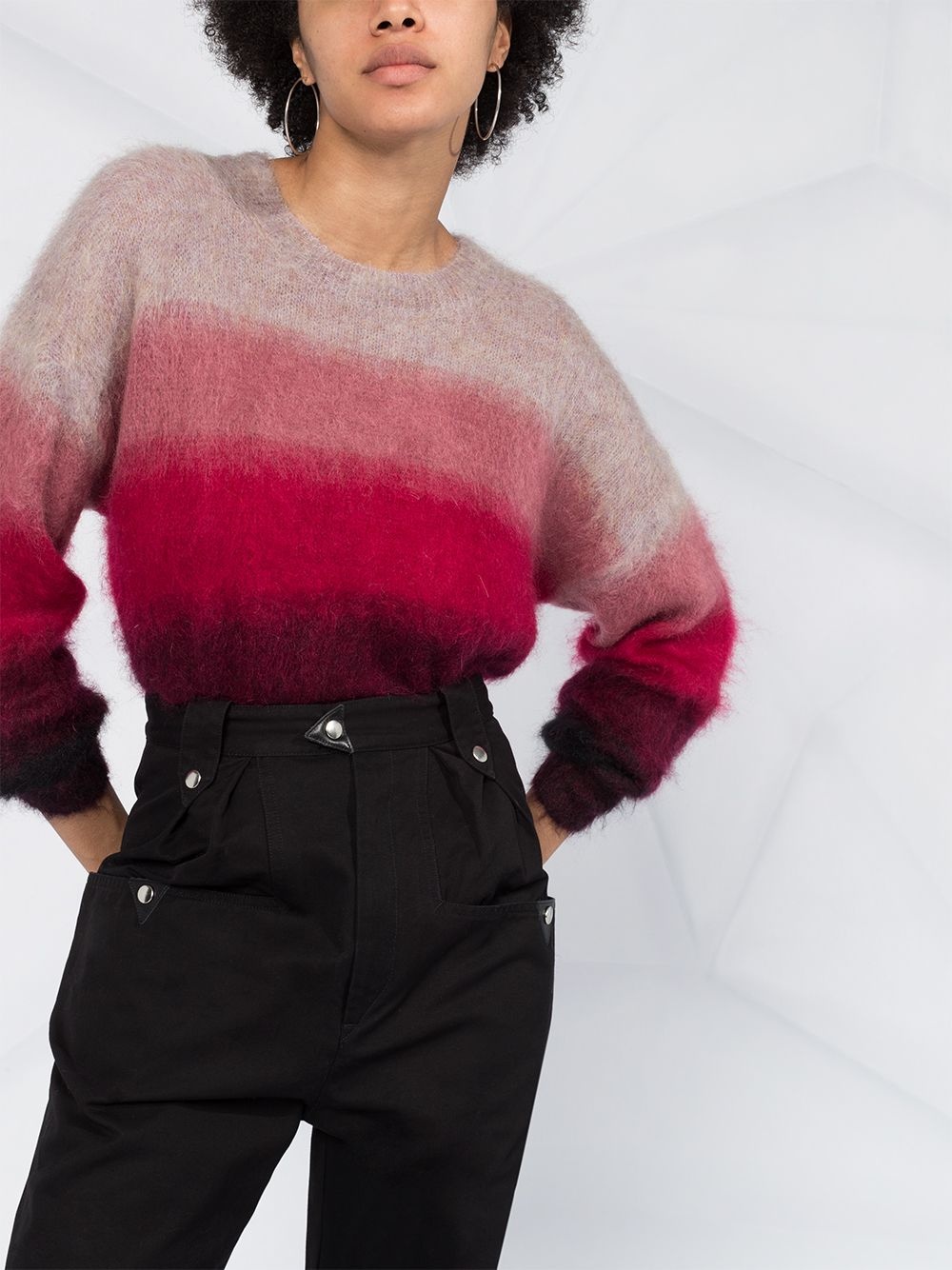 ombré crew-neck jumper - 5