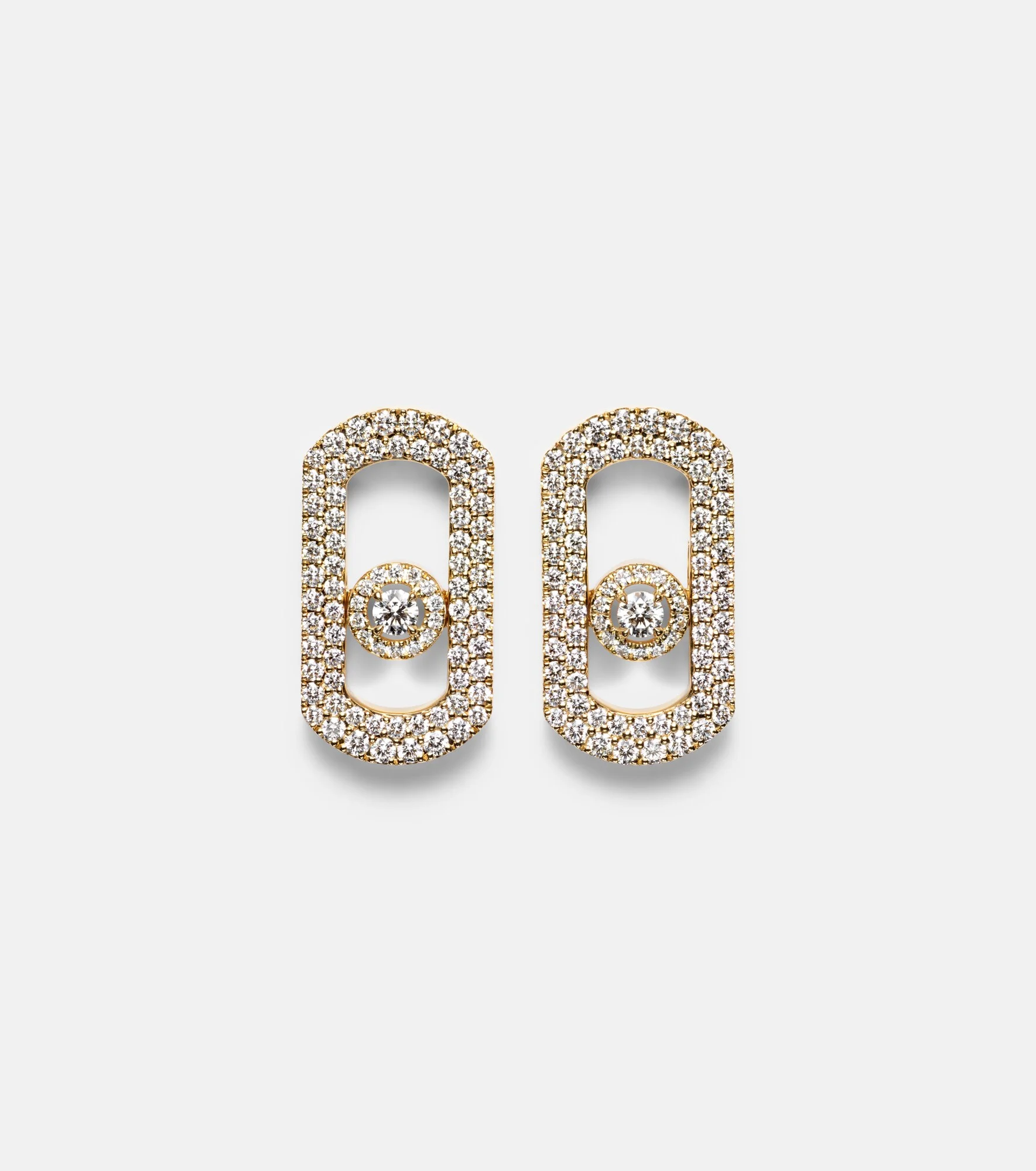 So Move 18kt gold earrings with diamonds - 1