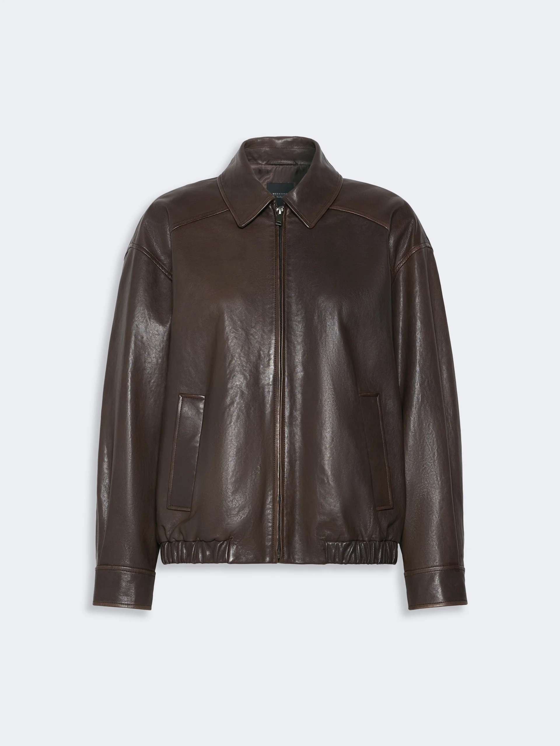 COSE Nappa leather bomber jacket - DARK BOWN - 1