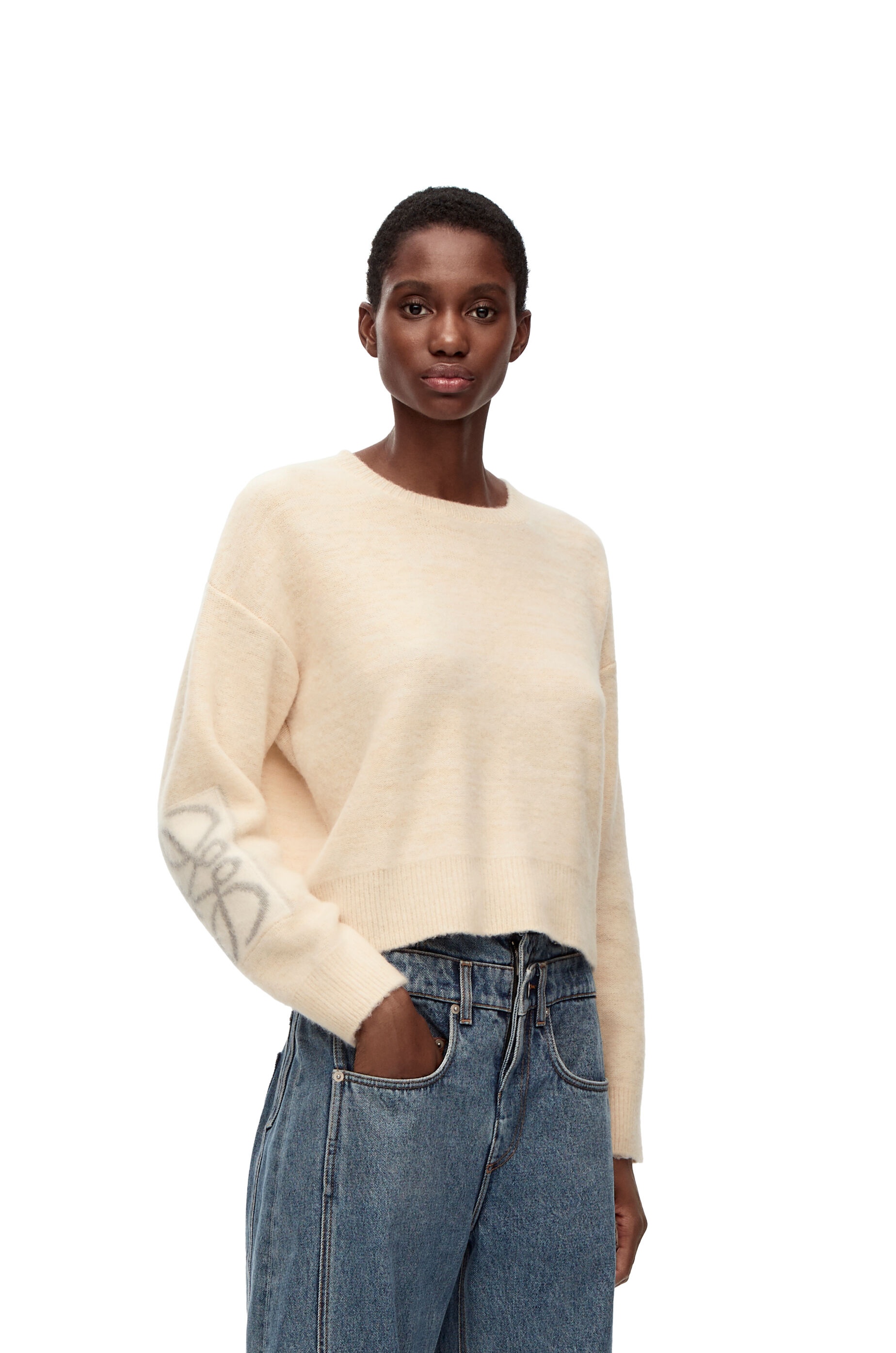 Anagram intarsia sweater in wool - 3