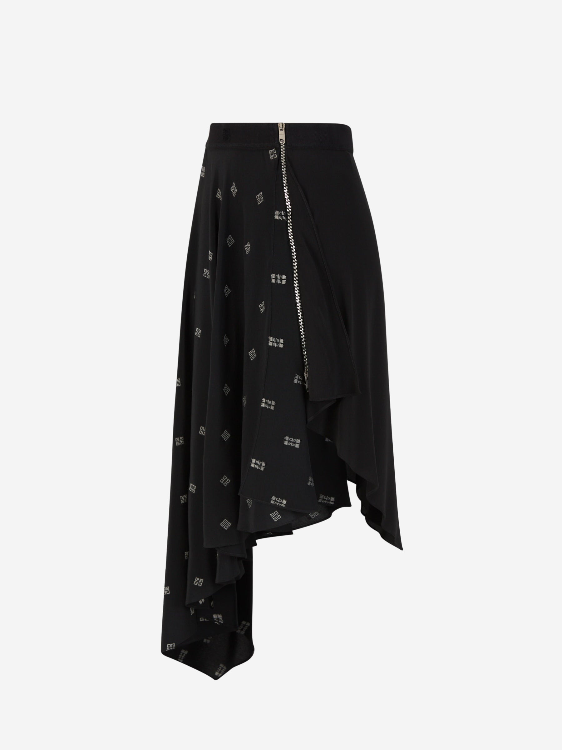 SILK MIDI SKIRT - 2