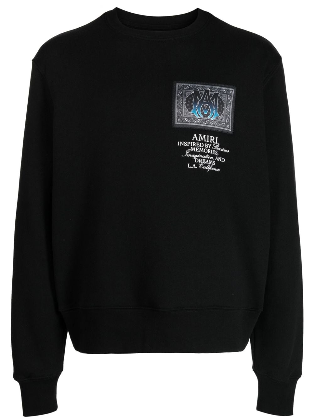 logo-print cotton sweatshirt - 1