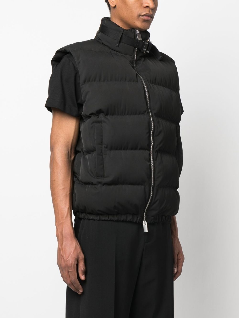 quilted puffer vest - 3