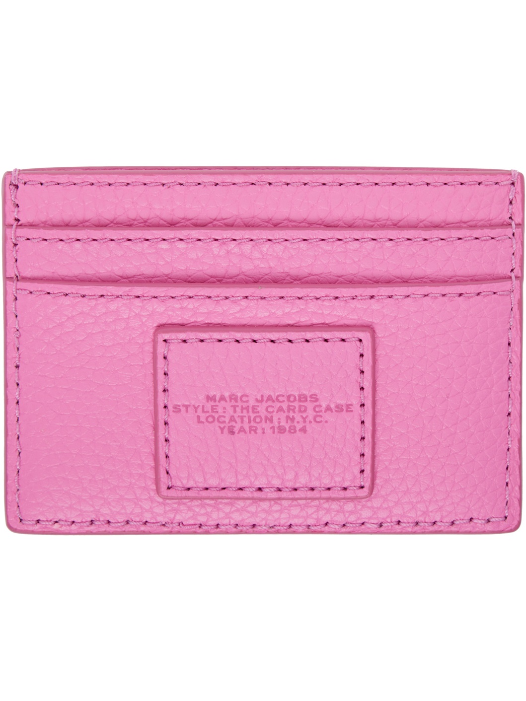 Pink 'The Leather Card Case' Card Holder - 2