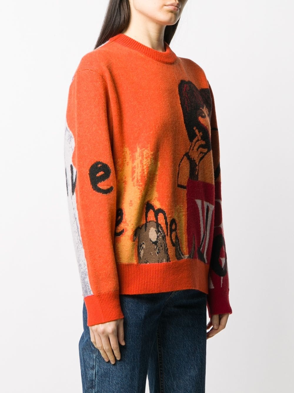 x Rita Ackermann graphic intarsia jumper - 3