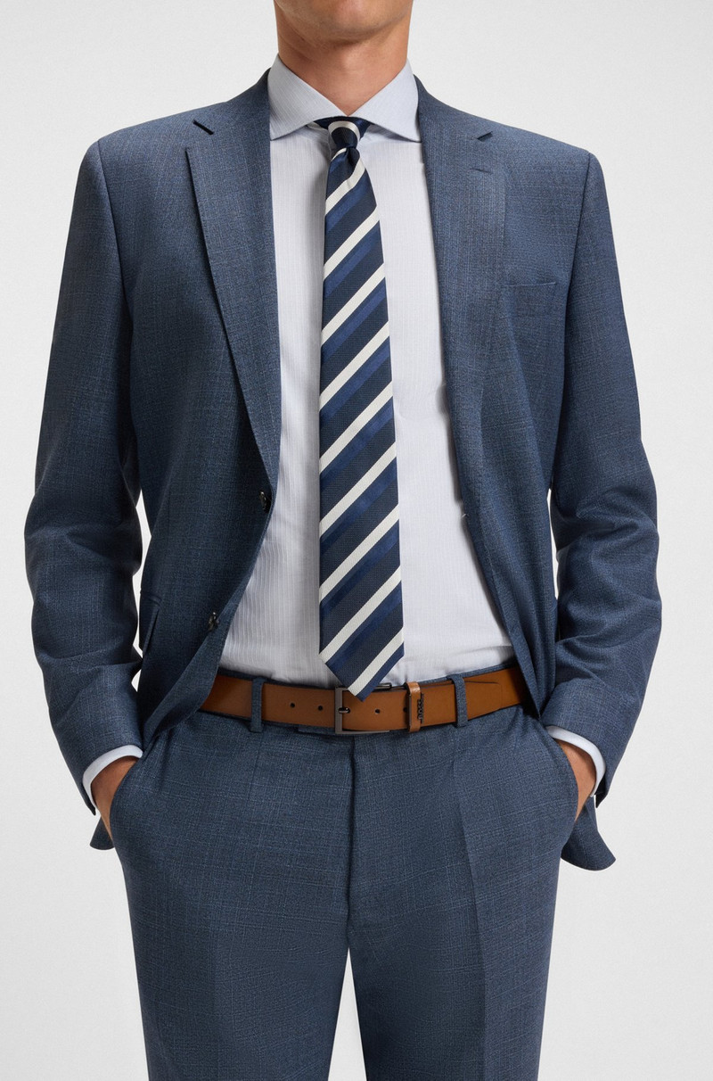 BOSS ITALIAN-LEATHER BELT WITH LOGO KEEPER outlook