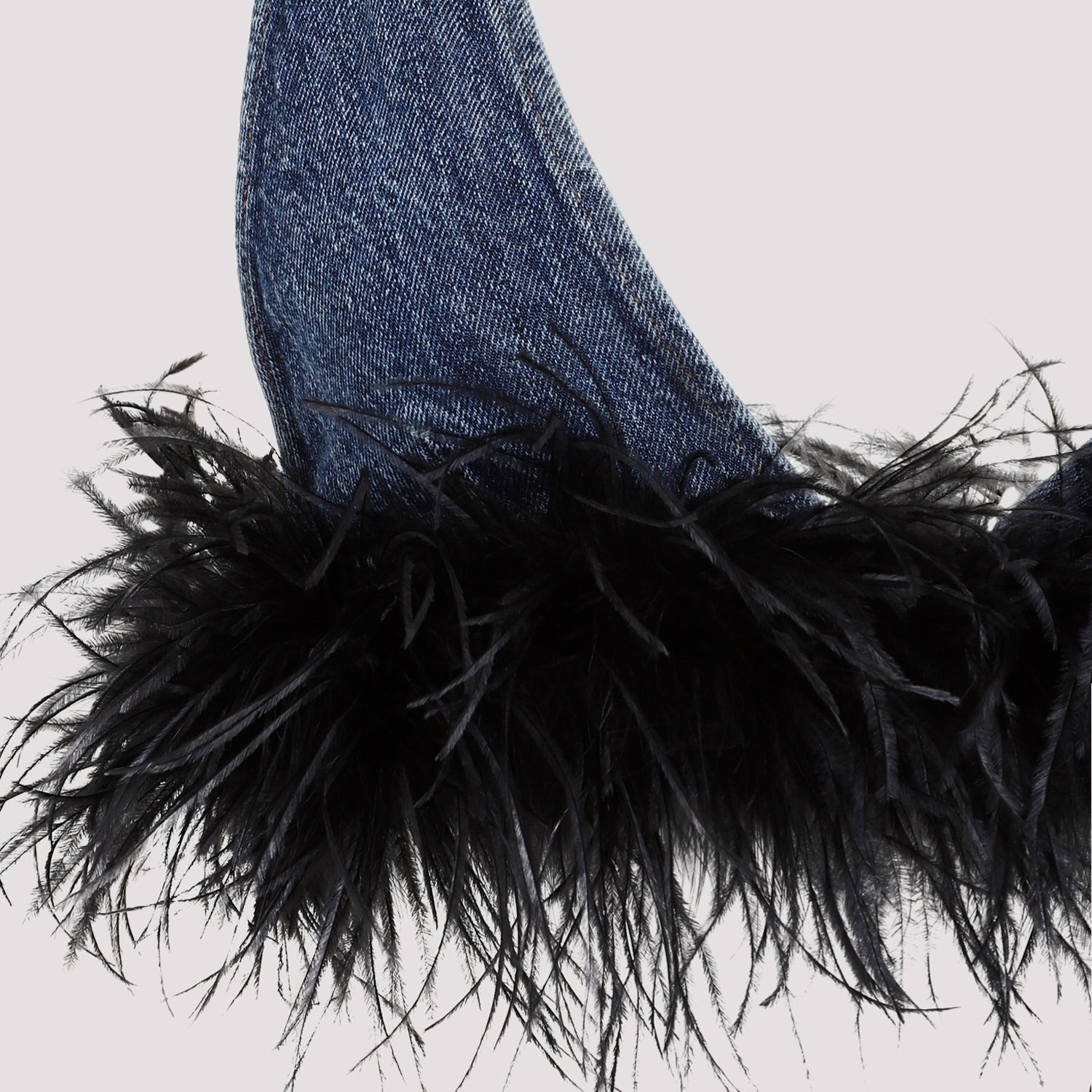 Miu Miu Cotton Top With Feathers Women - 3