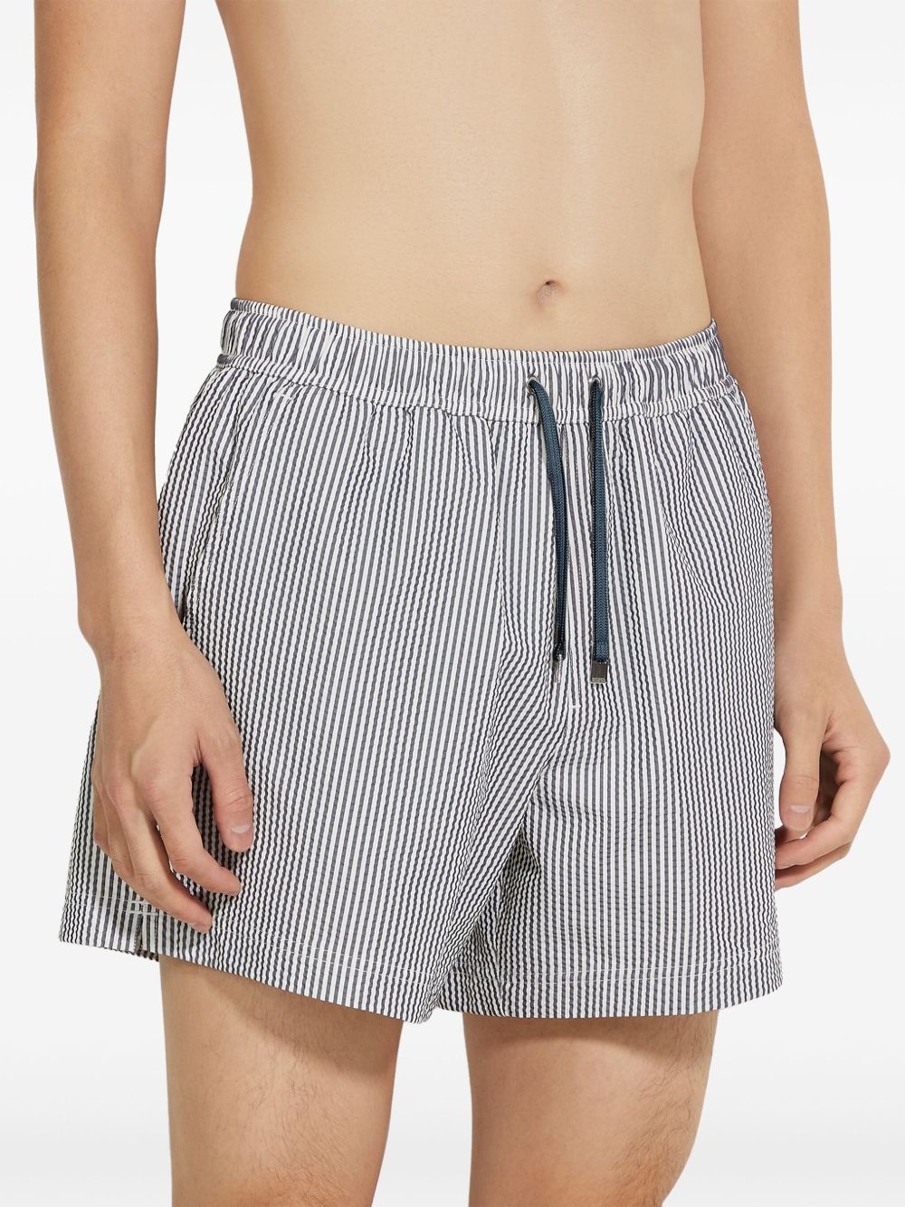 striped swim shorts - 3
