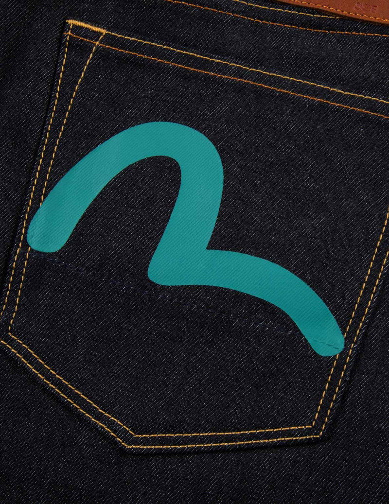 SEAGULL PRINT CARROT FIT DENIM JEANS #2017 11