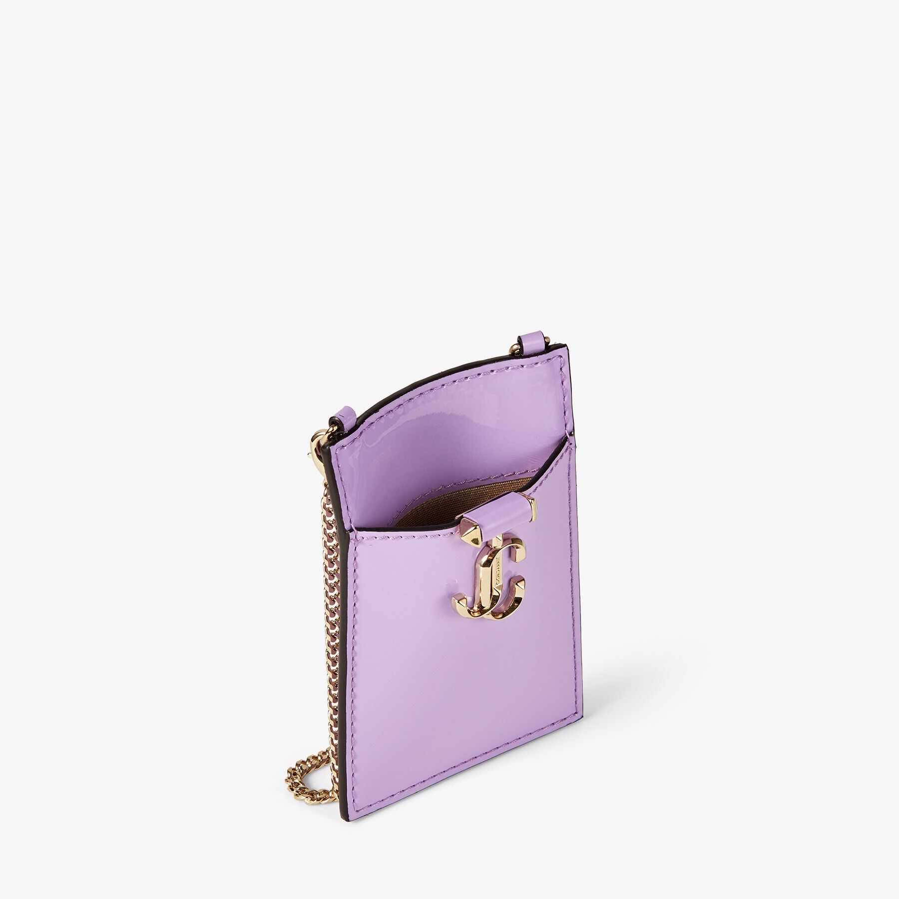Card Holder w/Chain
Wisteria Patent Leather Card Holder with Chain - 4