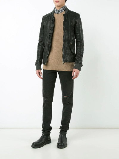 Guidi colour block bomber jacket outlook