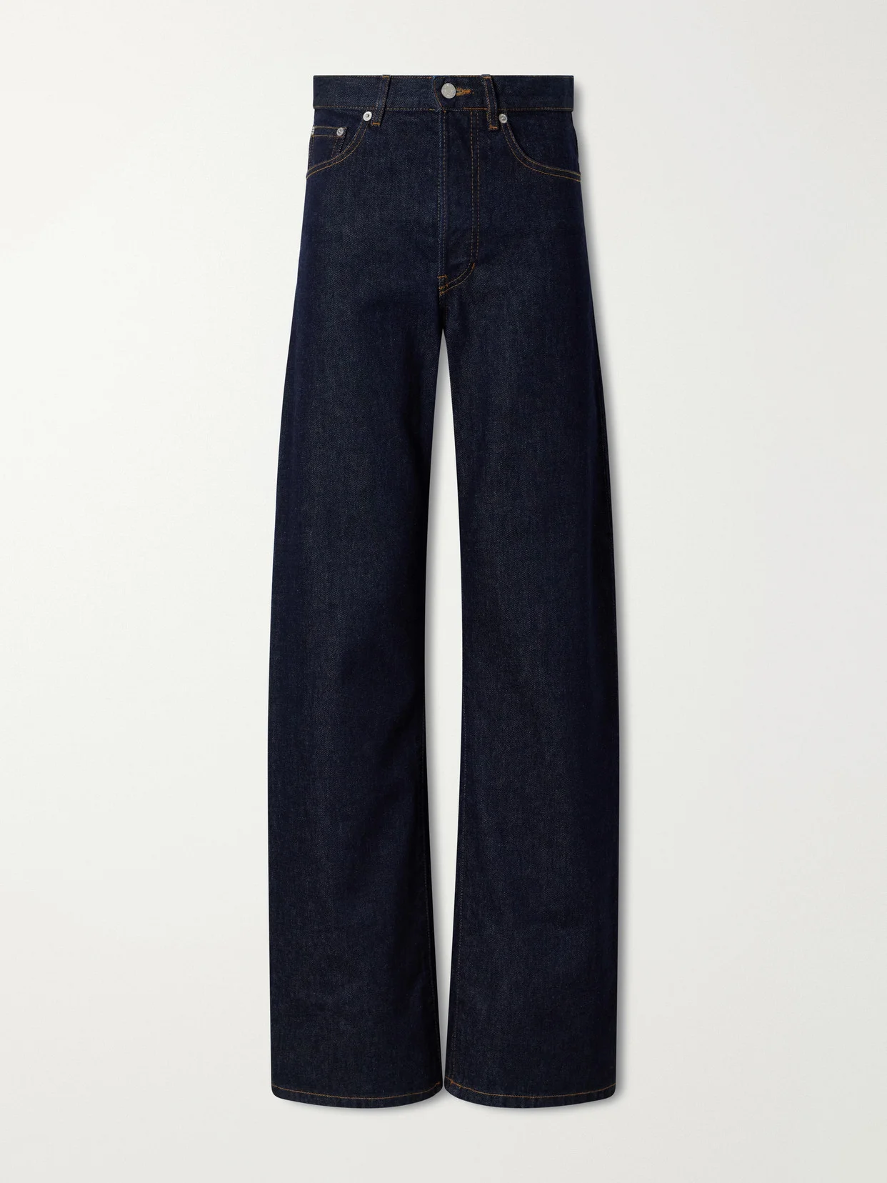 High-wasted Wide-leg Jeans - 1