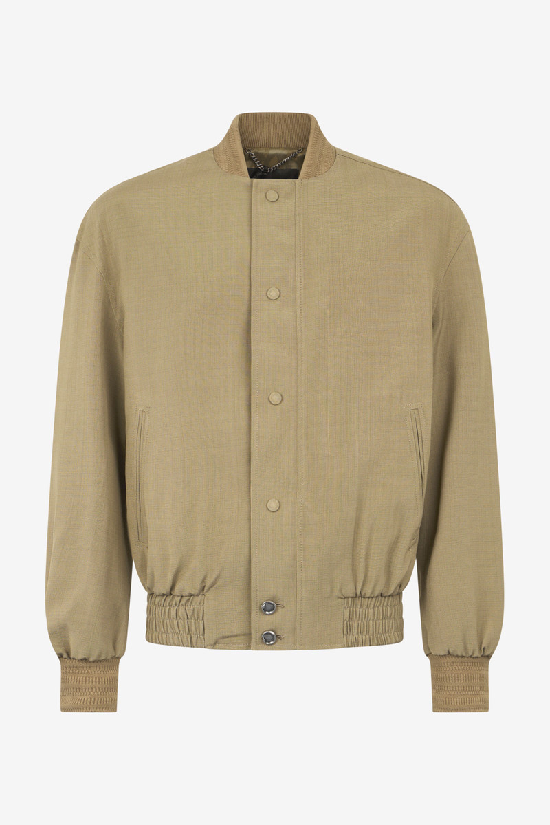 Buttoned Bomber Jacket 1