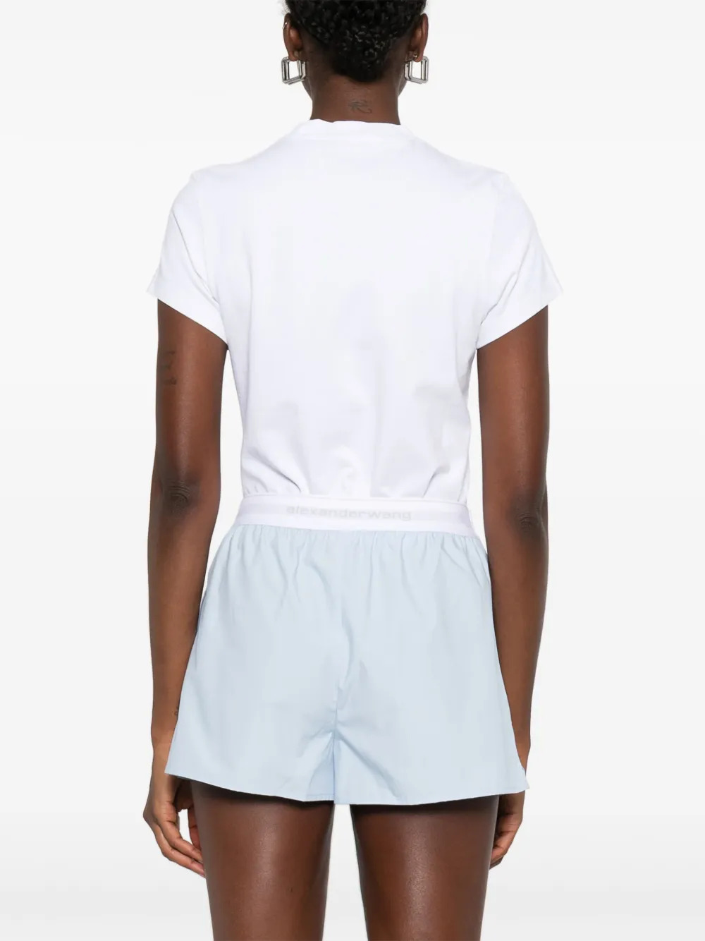 ALEXANDER WANG - Women Logo Elastic Short - 4