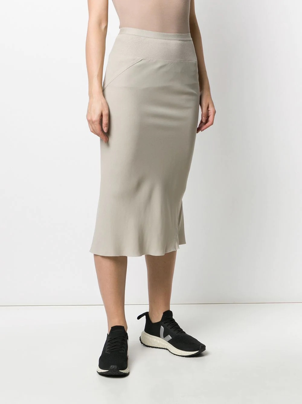 stretch fit draped skirt - 3