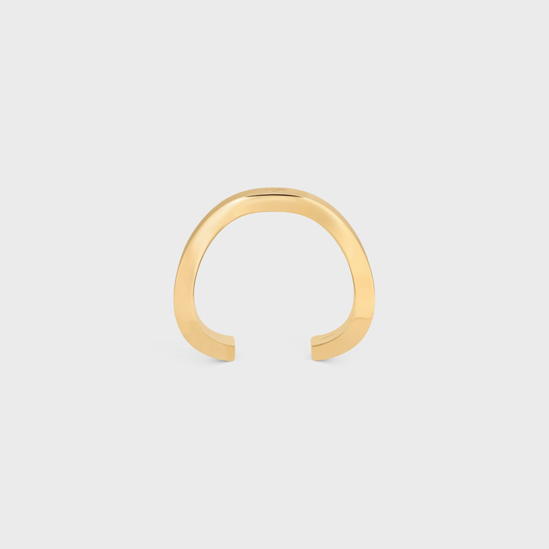 Formes Abstraites Square Cuff in Brass with Gold Finish 1