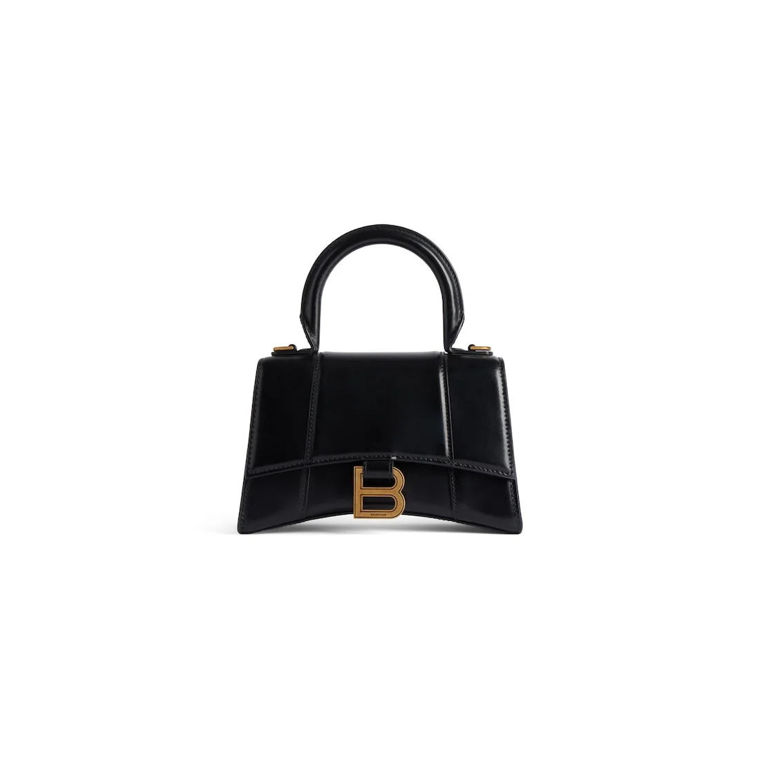 Women's Hourglass Xs Handbag Box in Black - 1