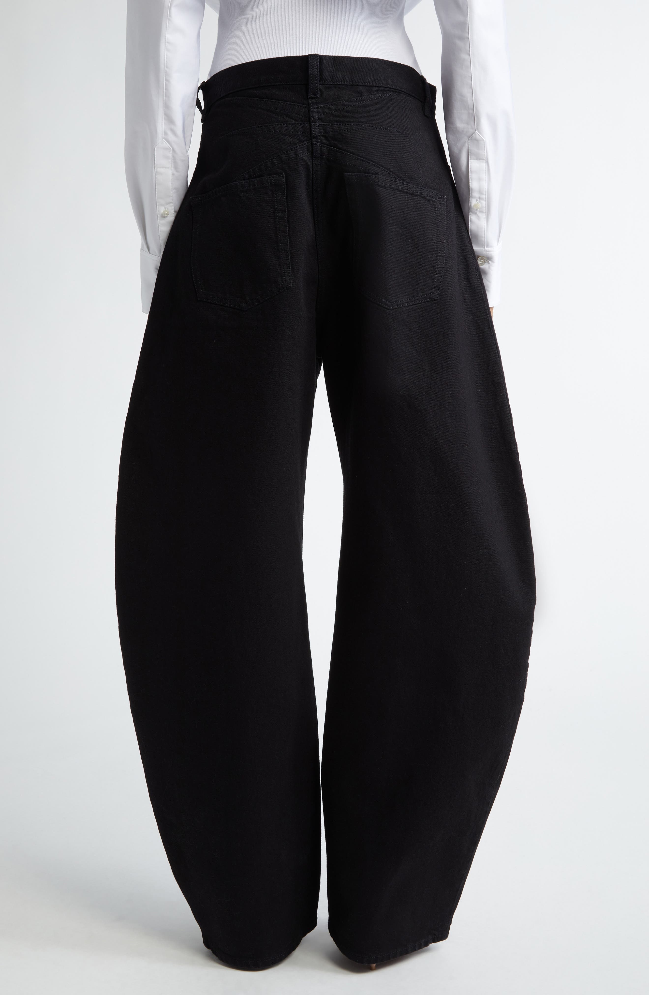 Alaïa Round Jeans in Noir Alaia at Nordstrom - 2