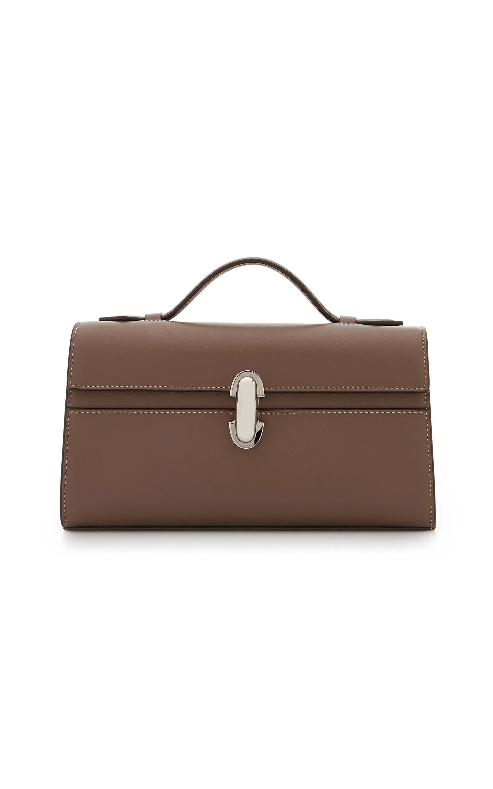 The Symmetry Leather Pochette taupe - 1