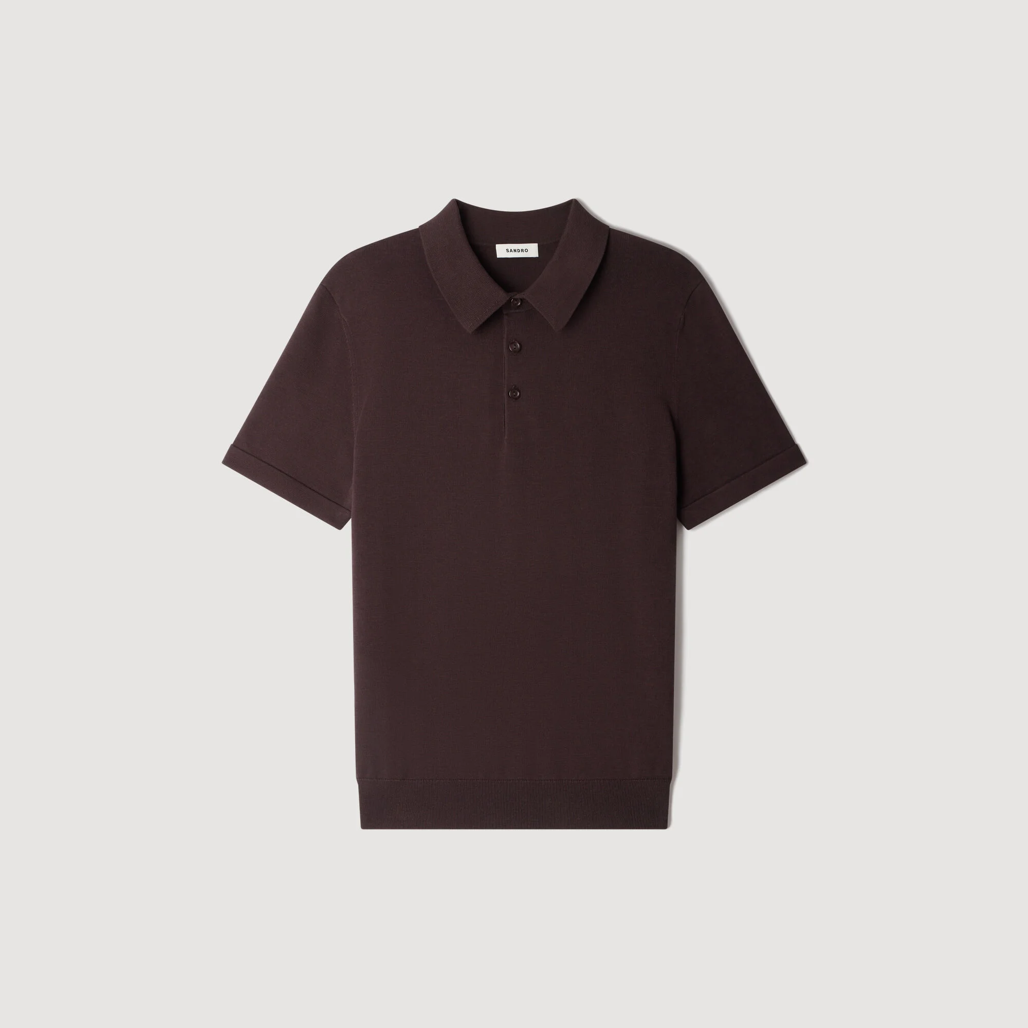 COTTON AND SILK POLO SHIRT - 1