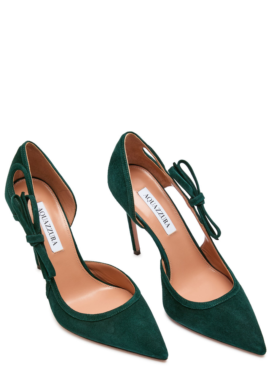 Aquazzura Soave 105 Suede Pumps - 3