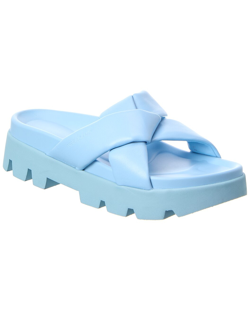 Ferragamo Air Lug Leather Sandal - 1