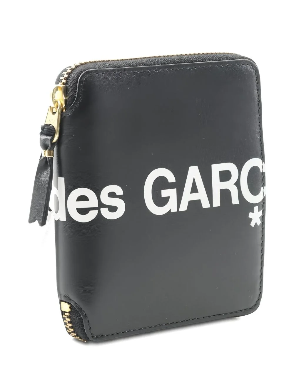 logo-print leather wallet - 1