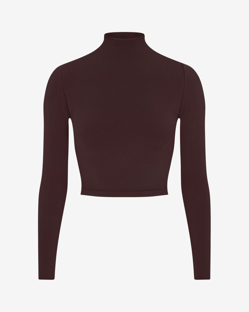 NikeSKIMS Vintage Seamless Women's Mock-Neck Crop Top 7