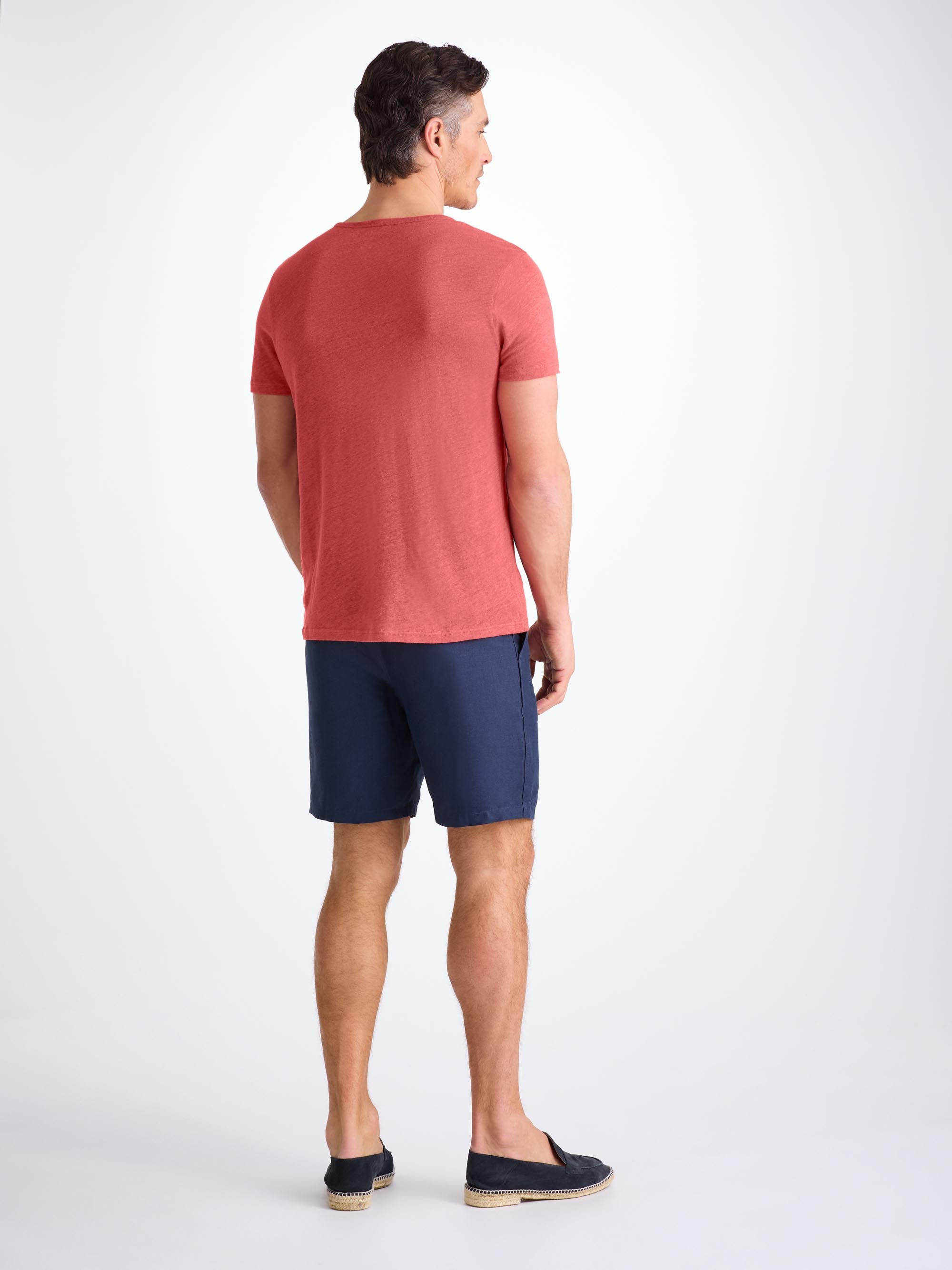 Men's T-Shirt Jordan Linen Soft Red - 4