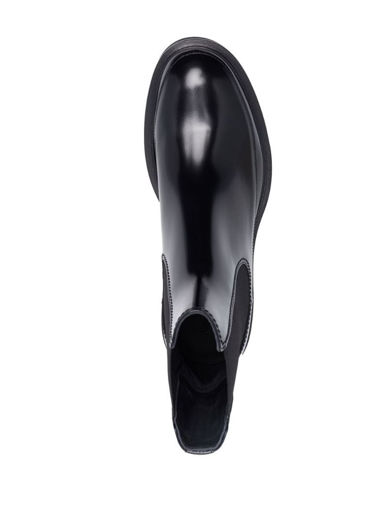 polished-finish ankle boots - 4