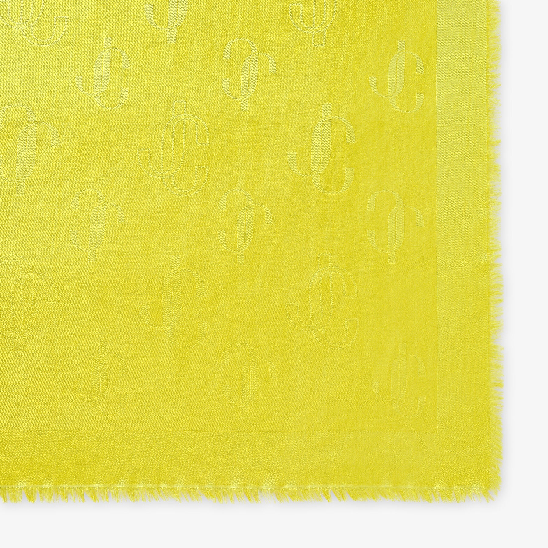 Emani
Acid Yellow Silk and Wool Jacquard Shawl - 3