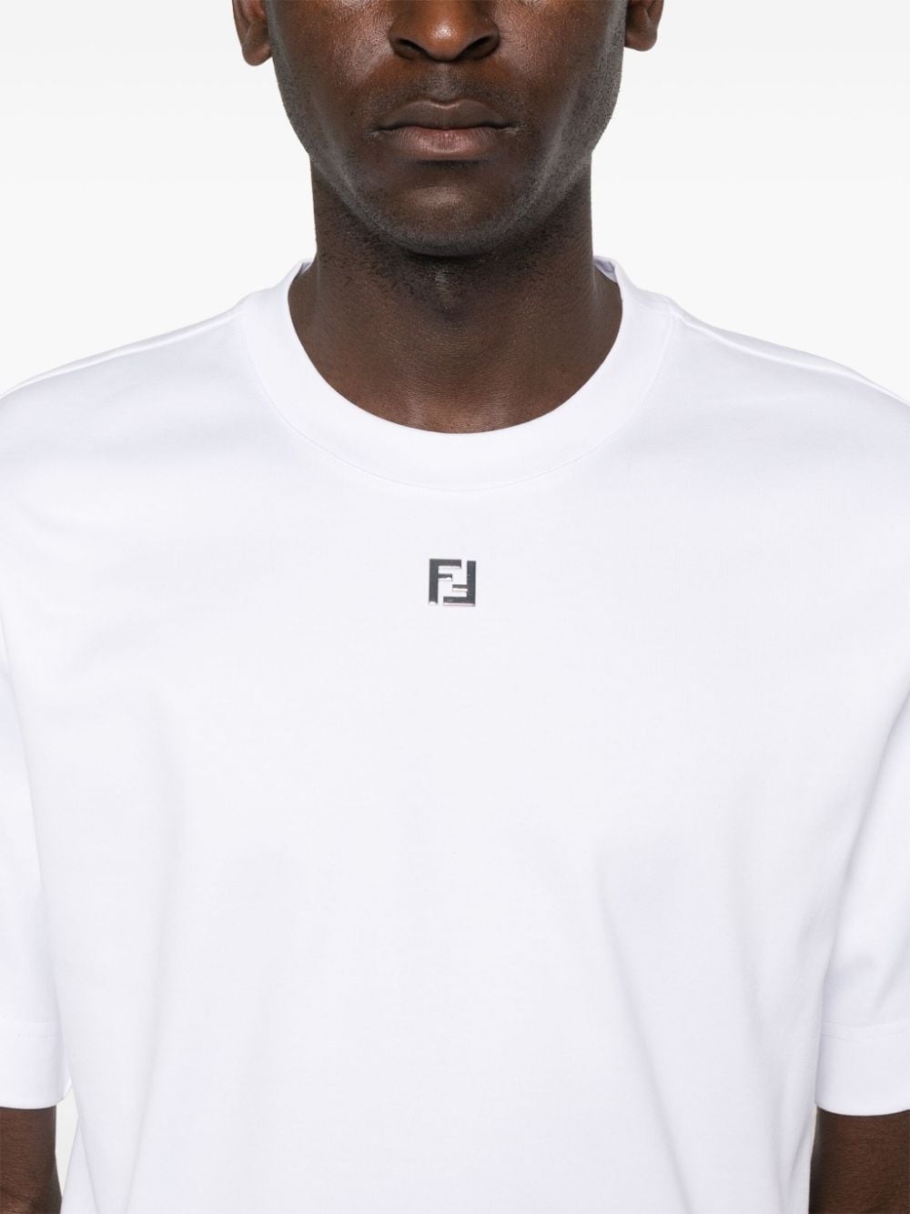 FF-plaque cotton T-shirt - 5