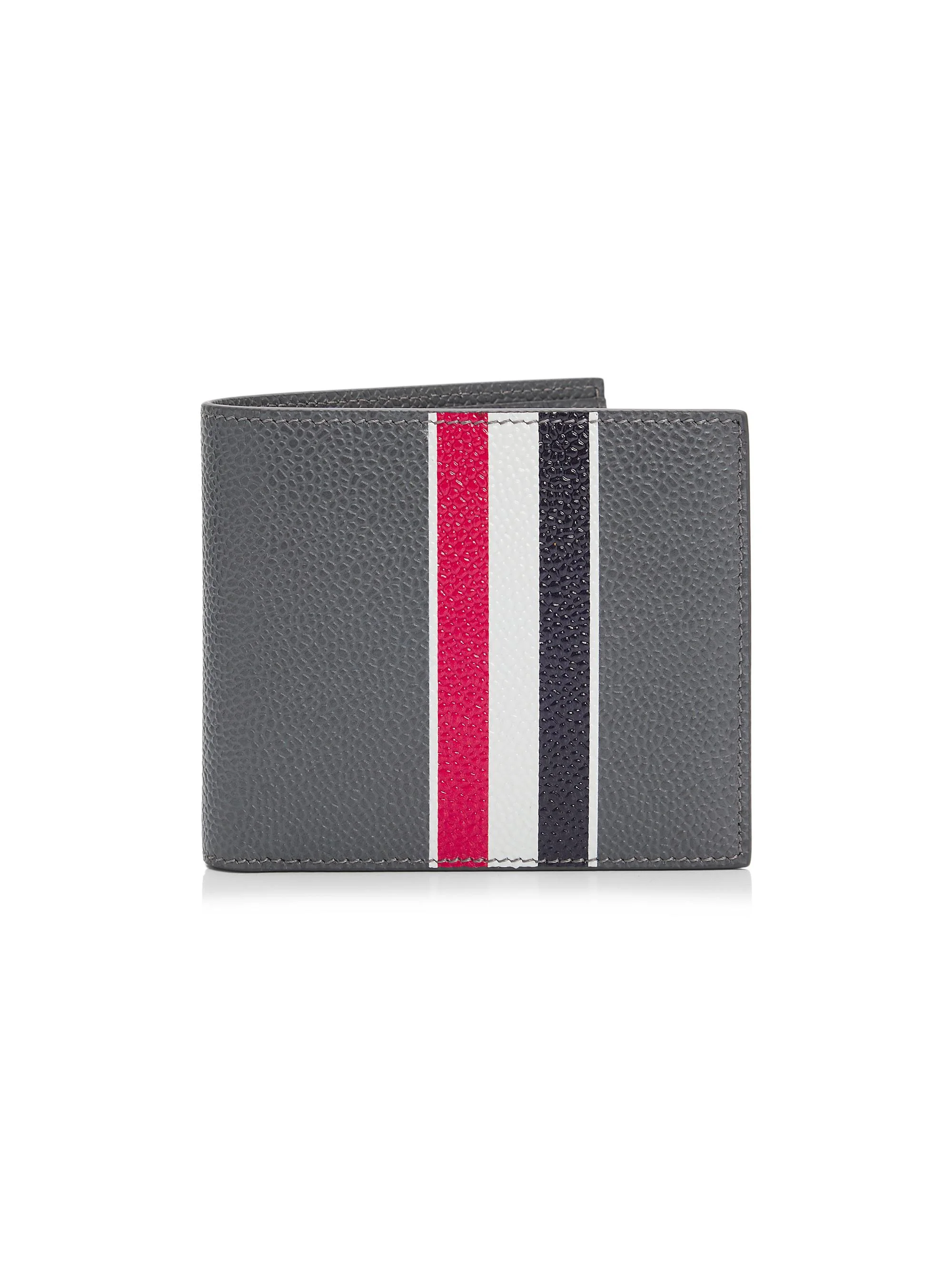 Men's RWB Leather Bifold Wallet - Dark Grey - 1