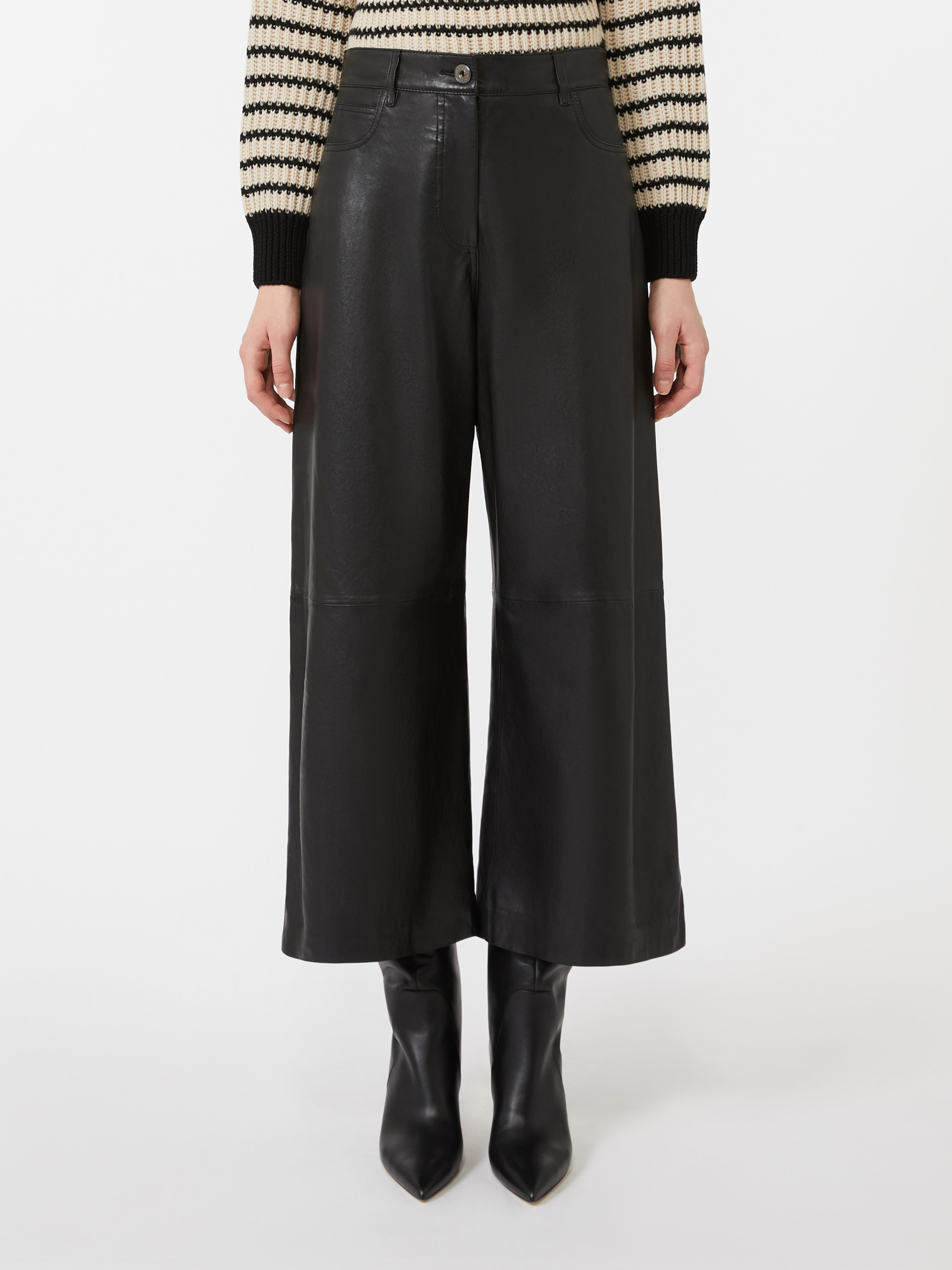 BLANC Nappa leather trousers - 3