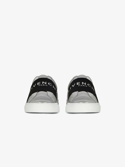 SNEAKERS IN MIRROR EFFECT LEATHER WITH GIVENCHY WEBBING - 2
