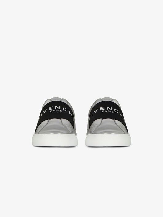 SNEAKERS IN MIRROR EFFECT LEATHER WITH GIVENCHY WEBBING - 2