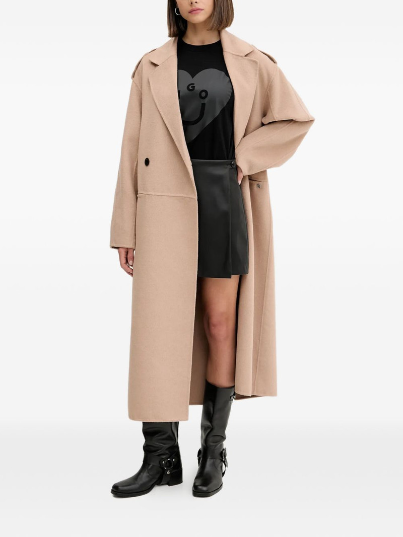 HUGO double-breasted coat outlook