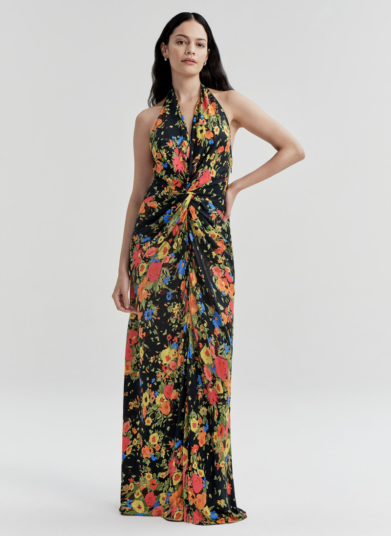 A.L.C. Mabel Floral Satin Gown outlook