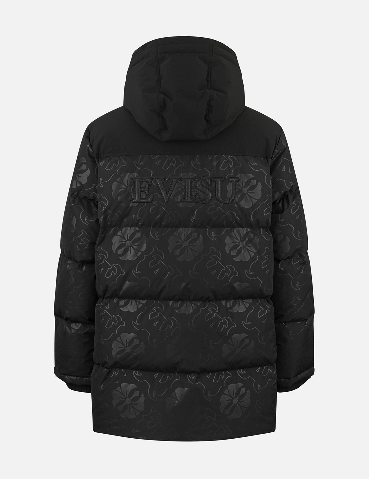 Allover Heat Seal Print and Logo Appliqué Regular Fit Down Coat - 2