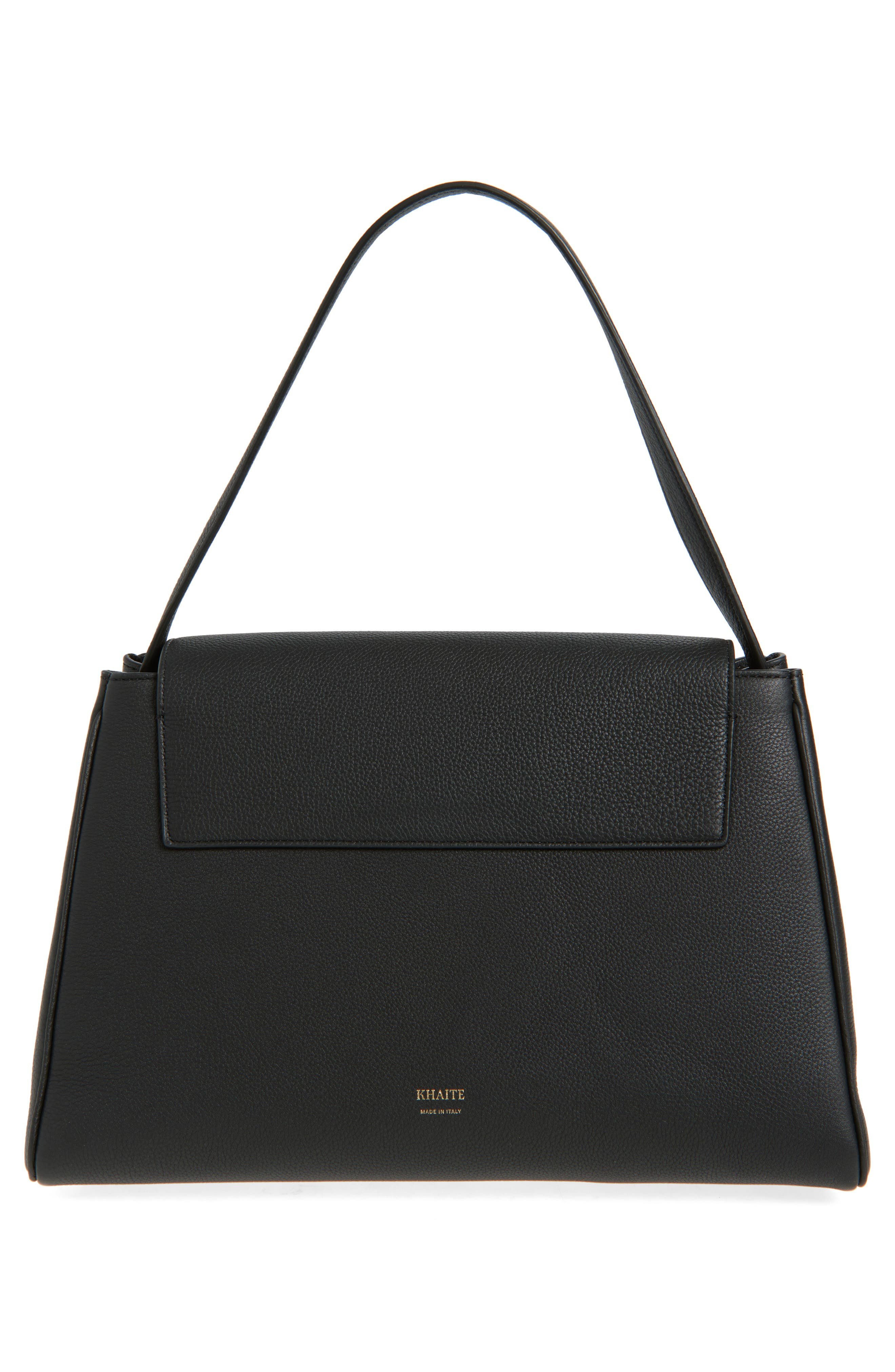 Khaite Audrey Leather Top Handle Bag in Black 200 at Nordstrom - 4
