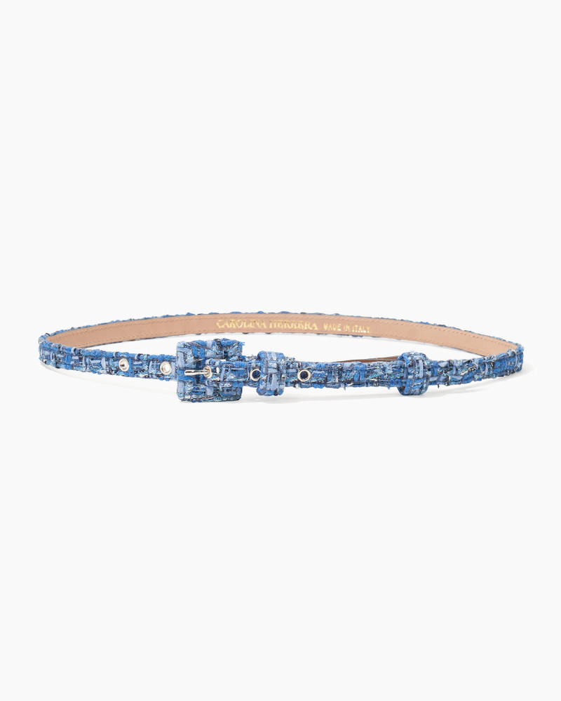 Tweed Skinny Belt 1