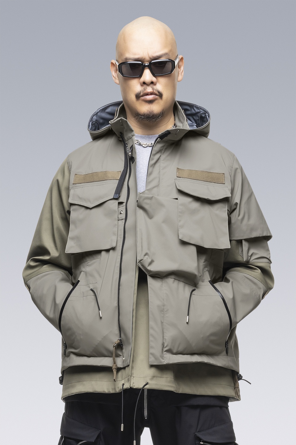 SAC-J2761 sacai / ACRONYM Field Jacket Alpha Green - 9