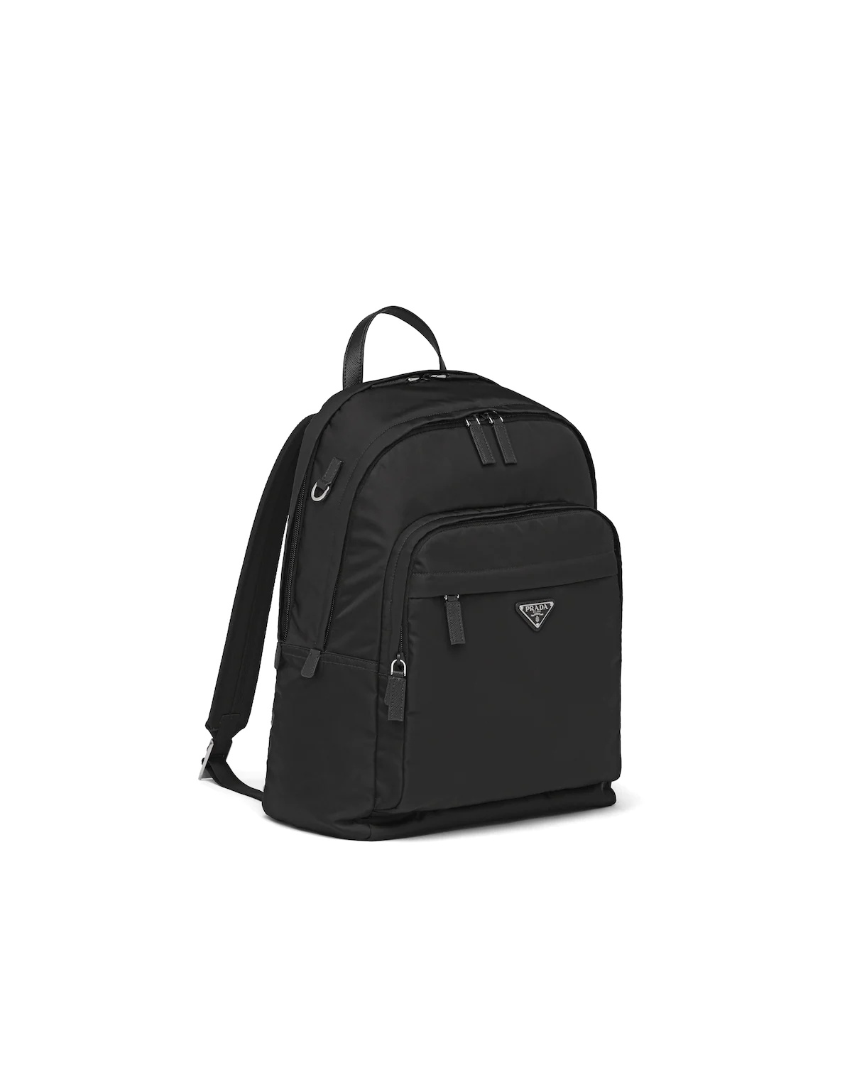 Re-Nylon and Saffiano leather backpack - 3