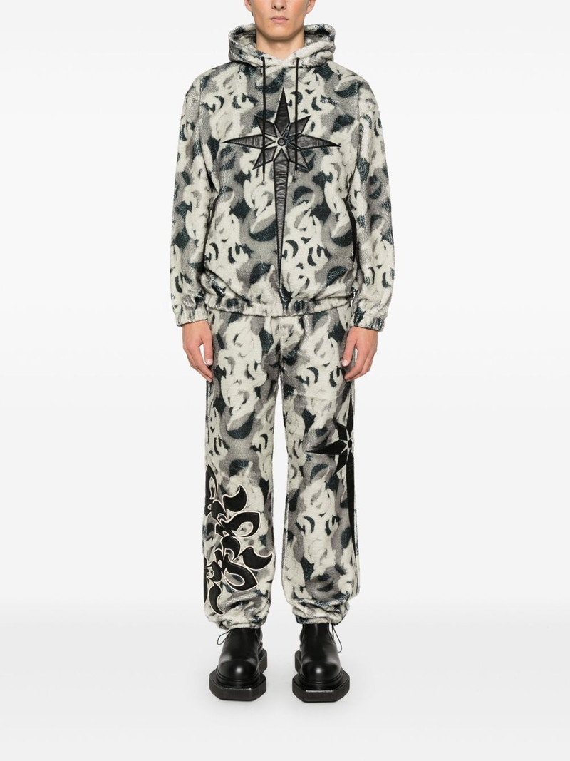 KUSIKOHC patterned fleece trousers outlook