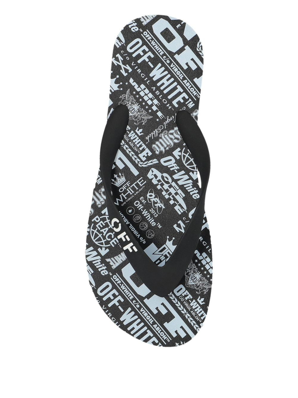 logo-print flip-flops - 3