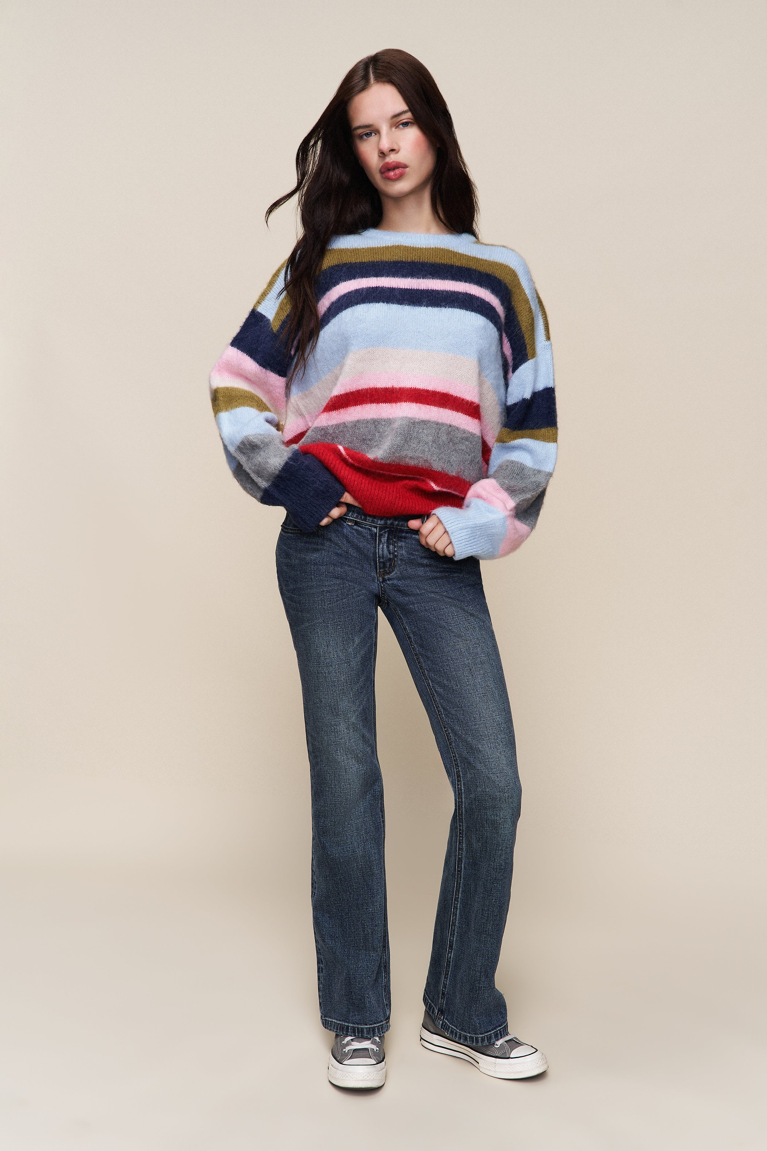 HAWLEY OVERSIZED STRIPE JUMPER - 2