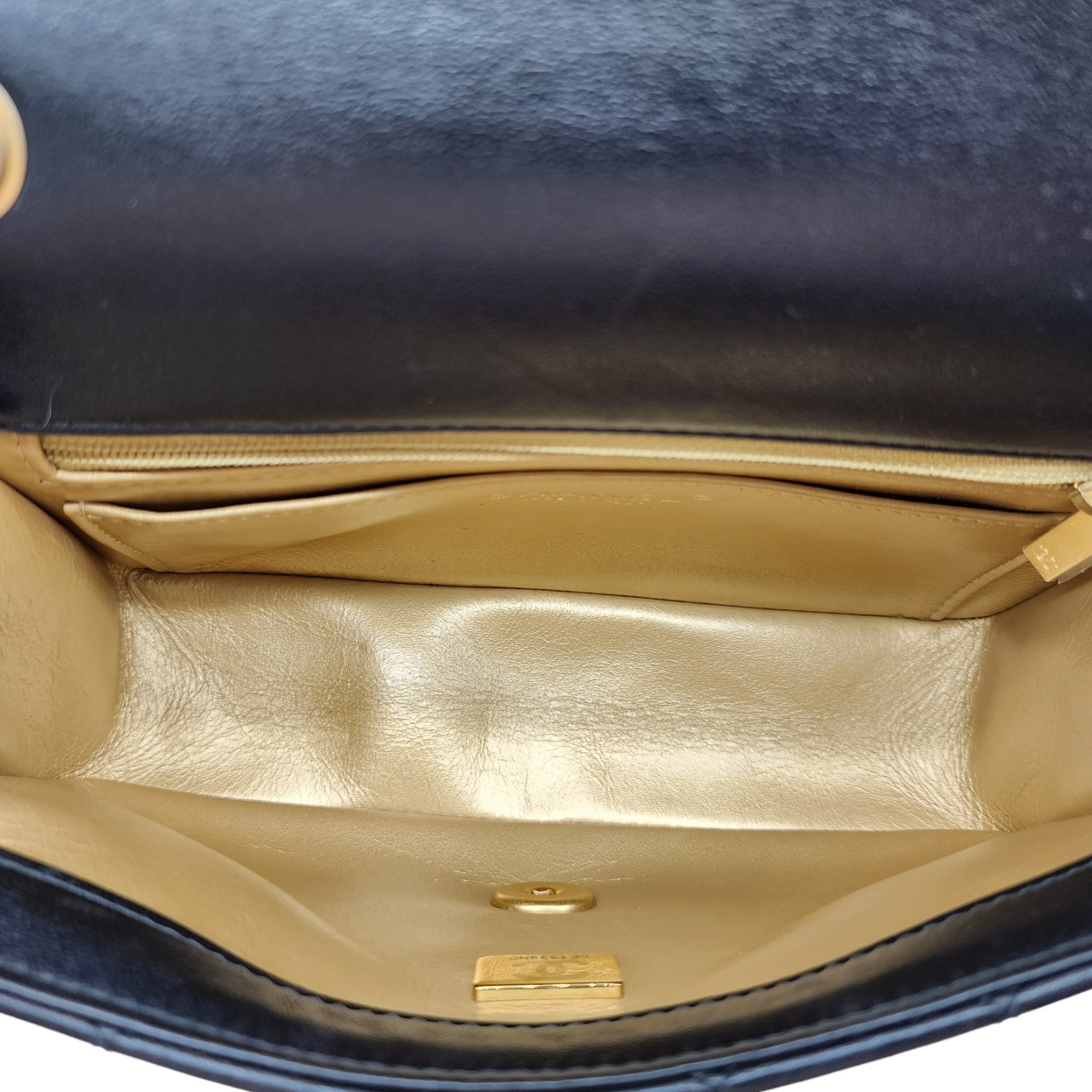 Chanel Quilted Lambskin Leather Pearl Crush Mini Flap Bag in Black - 9