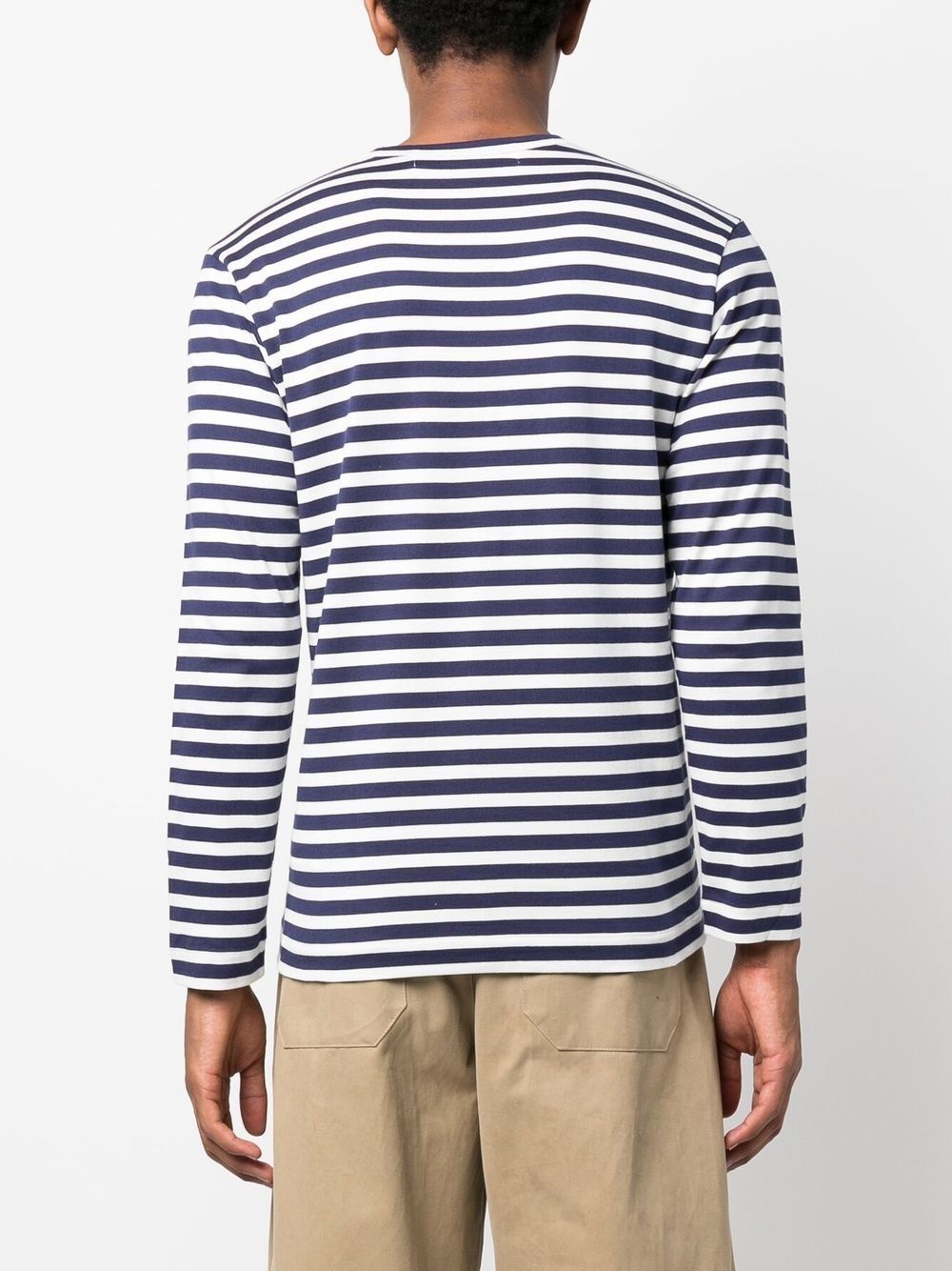 stripe-pattern cotton T-shirt - 4