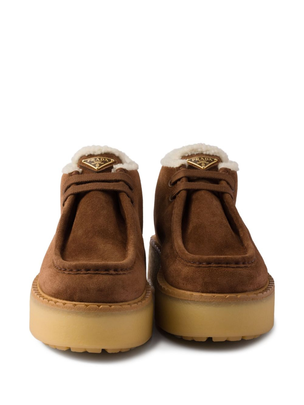 suede platform boots - 5